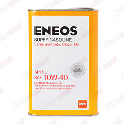 Моторное масло ENEOS SUPER GASOLINE 10W-40 SL SEMI-SYNTHETIC, 1л